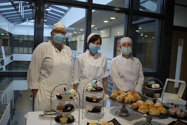 L 3 Confectionery & Patisserie students Tania, Joanne & Niamh